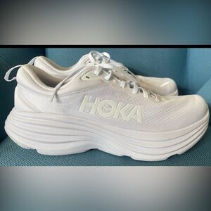 Hoka One One HOKA Bondi 8 White Men Size 10.5